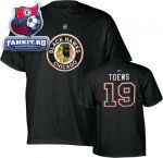 Футболка Чикаго Блэкхокс / Jonathan Toews Vintage Reebok Name and Number Chicago Blackhawks T-Shirt