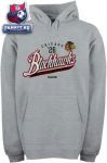 Кофта Чикаго Блэкхокс / Chicago Blackhawks Grey Tailspin Fleece Hooded Sweatshirt