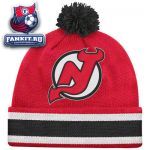Шапка Нью-Джерси Девилз / New Jersey Devils Mitchell & Ness Vintage Jersey Stripe Cuffed Knit Hat