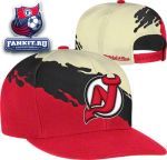 Кепка Нью-Джерси Девилз / New Jersey Devils Mitchell & Ness Cream Vintage 'Paintbrush' Snapback Hat