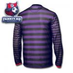 Арсенал майка игровая длинный рукав выездная 2012-14 Nike фиолетово-черная / Arsenal Adult 12/13 L/S Away Shirt