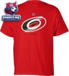 Футболка Каролина Харрикейнз / Carolina Hurricanes -Red- Primary Logo T-Shirt