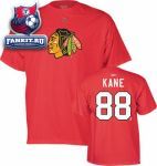 Футболка Чикаго Блэкхокс / Patrick Kane Red Reebok Name and Number Chicago Blackhawks T-Shirt