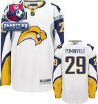 Игровой свитер Баффало Сейбрз / Jason Pominville Jersey: Reebok White #29 Buffalo Sabres Premier Jersey