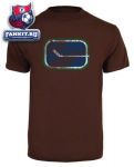 Футболка Ванкувер Кэнакс / Vancouver Canucks Old Time Hockey Chocolate Fashion T-Shirt