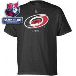 Футболка Каролина Харрикейнз / Carolina Hurricanes -Black- Primary Logo T-Shirt