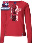 Женская кофта Детройт Ред Уингз / Detroit Red Wings -Red- Women's Astronomy Split Neck Top