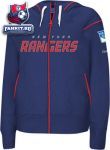 Женская толстовка Нью-Йорк Рейнджерс / New York Rangers -Navy- Women's Dazzle Trim Hooded Sweatshirt