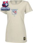Женская футболка Нью-Йорк Рейнджерс / New York Rangers -Putty- Junior's Distressed Vintage Logo Garment Washed Baby Doll Tee