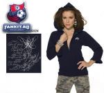 Женская толстовка Баффало Сейбрз / Buffalo Sabres Women's Full Zip Ruffled Hoody - by Alyssa Milano