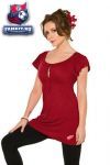 Женская футболка Детройт Ред Уингз / Detroit Red Wings Women's Rayon Peasant Top - by Alyssa Milano