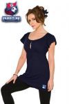 Женская футболка Нью-Йорк Рейнджерс / New York Rangers Women's Rayon Peasant Top - by Alyssa Milano