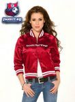 Женская куртка Детройт Ред Уингз / Detroit Red Wings Women's Classic Satin Baseball Collar Jacket - by Alyssa Milano