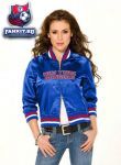 Женская куртка Нью-Йорк Рейнджерс / New York Rangers Women's Classic Satin Baseball Collar Jacket - by Alyssa Milano