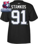 Футболка Тампа Бэй Лайтнинг / Steven Stamkos Black Tampa Bay Lightning Name and Number T-Shirt