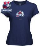 Женская футболка Колорадо Эвеланш / Colorado Avalanche Women's Logo Premier Too Cap Sleeve Layered Tissue Tee