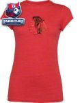 Женская футболка Чикаго Блэкхокс / Chicago Blackhawks Women's Tri-Blend Blasted Tee