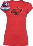 Женская футболка Миннесота Уайлд / Minnesota Wild Women's Tri-Blend Blasted Tee