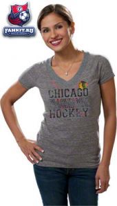Женская футболка Чикаго Блэкхокс / woman t-shirt Chicago Blackhawks