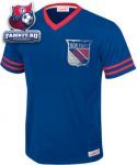 Футболка Нью-Йорк Рейнджерс / New York Rangers Mitchell & Ness Flip Shot V-Neck Jersey Crew