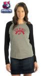 Женская кофта Детройт Ред Уингз / Detroit Red Wings Women's Tri Blend Long Sleeve Raglan Top- by Alyssa Milano