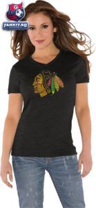 Женская футболка Чикаго Блэкхокс / woman t-shirt Chicago Blackhawks