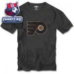 Футболка Филадельфия Флайерз / Philadelphia Flyers Black Majestic Threads S/S Tri-Blend T-Shirt