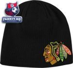 Кепка Чикаго Блэкхокс / Chicago Blackhawks '47 Brand Black Mammoth Beanie Knit Hat