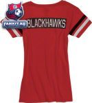 Женская футболка Чикаго Блэкхокс / Chicago Blackhawks Women's Rescue Red Post Season T-Shirt