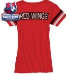 Женская футболка Детройт Ред Уингз / Detroit Red Wings Women's Rescue Red Post Season T-Shirt