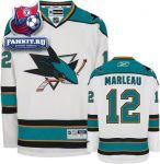 Игровой свитер Сан-Хосе Шаркс / Patrick Marleau Jersey: Reebok White #12 San Jose Sharks Premier Jersey