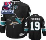 Игровой свитер Сан-Хосе Шаркс / Joe Thornton Jersey: Reebok Alternate #19 San Jose Sharks Premier Jersey