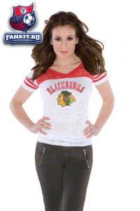 Женская футболка Чикаго Блэкхокс / woman t-shirt Chicago Blackhawks