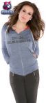 Женская толстовка Чикаго Блэкхокс / Chicago Blackhawks Women's Tried and True Tri-Blend Full-Zip Hoodie - by Alyssa Milano