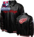Куртка Детройт Ред Уингз / Detroit Red Wings Faux Leather Full-Zip Varsity Jacket