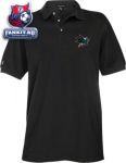 Поло Сан-Хосе Шаркс / San Jose Sharks Exceed Desert Dry Black Polo Shirt