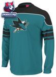 Кофта Сан-Хосе Шаркс / San Jose Sharks Teal Shootout Team Jersey Long Sleeve T-Shirt