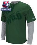 Кофта Миннесота Уайлд / Minnesota Wild Green Scrimmage Splitter Long Sleeve Layered T-Shirt