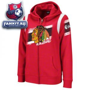 Женская толстовка Чикаго Блэкхокс / woman hooded Chicago Blackhawks