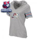 Женская футболка Колорадо Эвеланш / Colorado Avalanche Women's Grey CCM Classics Hooded T-Shirt