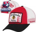 Кепка Чикаго Блэкхокс / Chicago Blackhawks Red Game Day Structured Adjustable Trucker Hat