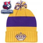 Шапка Лос-Анджелес Кингз / Los Angeles Kings White CCM Classics Cuffed Pom Knit Hat