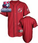 Игровой свитер Нью-Джерси Девилз / New Jersey Devils Jersey: Scarlet NHL Replica Baseball Jersey