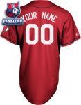 Игровой свитер Нью-Джерси Девилз / New Jersey Devils Jersey: Scarlet Customizable NHL Replica Baseball Jersey