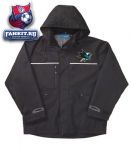 Куртка Сан-Хосе Шаркс / San Jose Sharks Jacket: Black Reebok Yukon Jacket