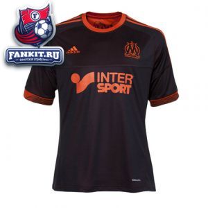 Марсель майка игровая третья 2012-13 Adidas черно-оранжевая