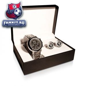 Часы из нержавеющей стали и запонки Челси / Chelsea Stainless Steel Watch And Cufflink Set 