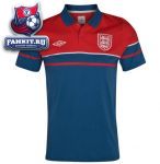 Поло Англия / England Media Polo - Vermillion / Dark Blue / White