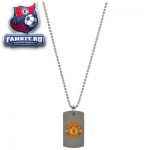 Подвеска Манчестер Юнайтед / MANCHESTER UNITED COLOURED CREST DOG TAG AND CHAIN