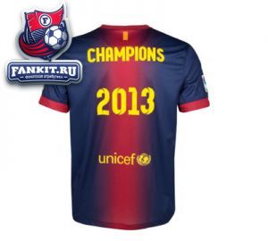 Барселона майка игровая домашняя Чемпионы 2013